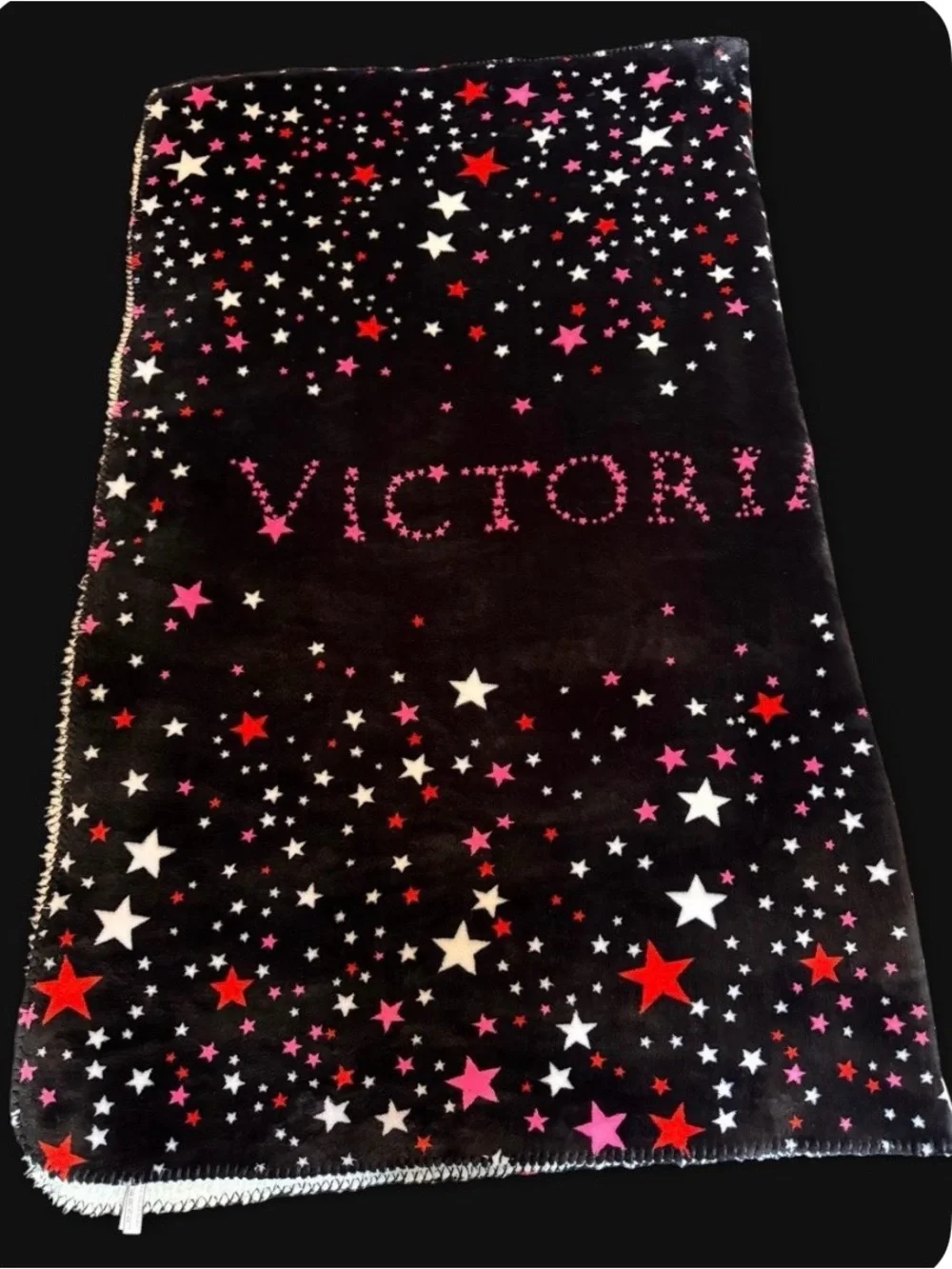 Victoria's Secret 2018 Limited holiday Sherpa Blanket stars throw blanket